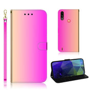 Mirror Motorola Moto E7 Power flip case - Rose