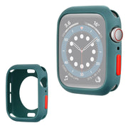 Apple Watch Series 3/2/1 38mm candy color silicone frame - Green / Red