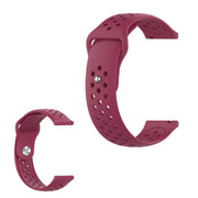 Samsung Gear S3 sleek hole design watch band - Wine Red