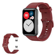 Huawei Watch Fit silicone watch band - Wine Red