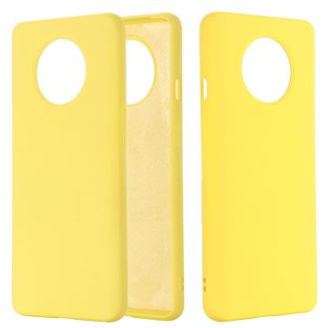 Liquid Silicone Shell Case for OnePlus 7T - Yellow