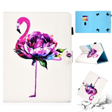 Patterned 10-" Tablet Universal Vegan Leather Stand Case iPad 9.7 (2018) / Lenovo Tab 4 10 Plus and more - Bird