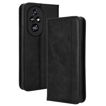 Bofink Vintage Honor 200 Pro leather case - Black