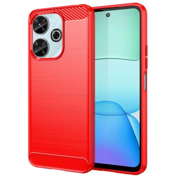 Carbon Flex Xiaomi Redmi 13 / Xiaomi Poco M6 / Xiaomi Redmi Note 13R / Xiaomi Poco M6 Plus cover - Red