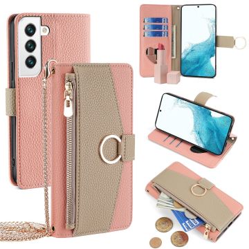 Samsung Galaxy S22 vegan leather purse-case - Pink