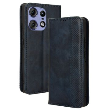 Bofink Vintage Motorola Edge 50 Pro leather case - Blue