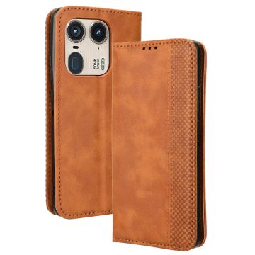 Bofink Vintage Motorola Edge 50 Ultra / Motorola Moto X50 Ultra leather case - Brown