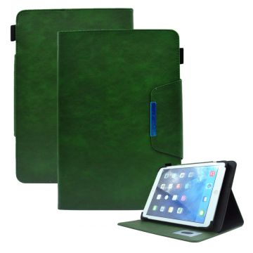 Universal Vegan Leather Case for 8-" Tablet Stand Wallet Tablet Cover (Slim Lightweight Style) - Green