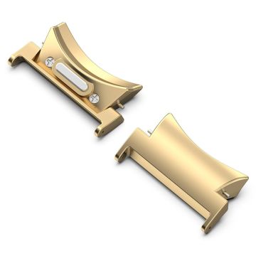 1 Pair Samsung Galaxy Watch Universal Watch Band Connector 22mm Stainless Steel Adapter - Gold