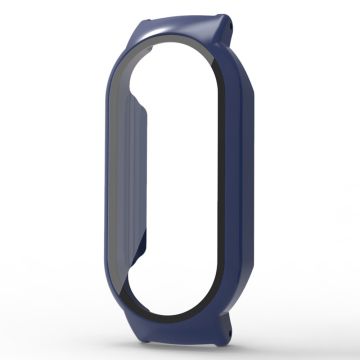 Xiaomi Smart Band 8 / Smart Band 8 NFC Hard Bump Resistant Case with Tempered Glass Screen Protector - Midnight Blue