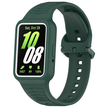 Huawei band 9 / 8 / 7 Integrated Silicone Strap Watch Case Replacement Wrist band  - Midnight Green