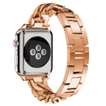 Apple Watch Series 41mm - 40mm - 38mm Watch Strap Zinc Alloy Band - Rose Gold