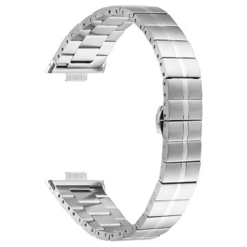 Huawei Watch Fit 3 Stainless Steel Watch Strap One-Bead Mesh Metal Band - Silver