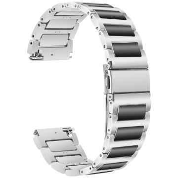 Huawei Watch 4 / 4 Pro / GT 4 46mm Replacement Watch Strap 22mm Zinc Alloy Wrist Band - Silver+Black