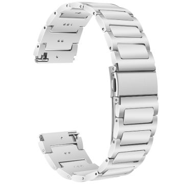 KALEBOL Huawei Watch 4 / 4 Pro / GT 4 46mm Watch Strap 22mm Zinc Alloy Metal Band - Silver