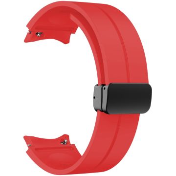 KALEBOL Samsung Galaxy Watch 20mm Silicone Watch Strap Magnetic Buckle - Red