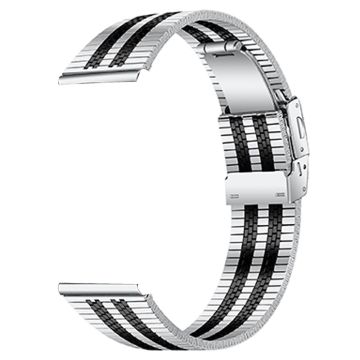 Huawei Watch GT 2e Watch Strap Stainless Steel Replacement Band - Silver / Black