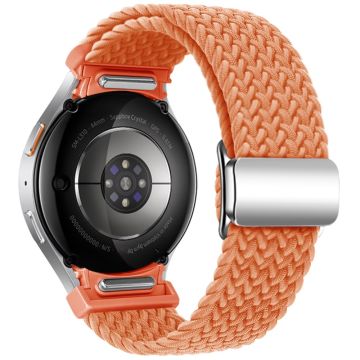 Samsung Galaxy Watch 20mm Braided Watch Band Magnetic Strap - Orange