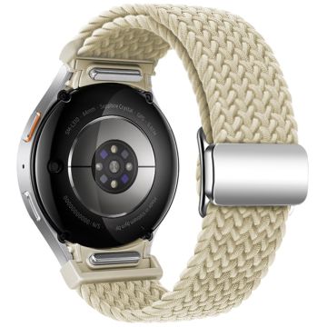 Samsung Galaxy Watch 20mm Braided Watch Band Magnetic Strap - Starlight