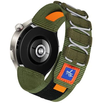 22mm Nylon Sport Band Huawei Watch GT 4 46mm / Watch 4 Pro / Watch 4 Wrist Strap Replacement - Army Green