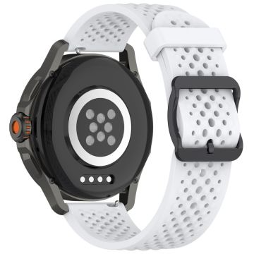 Xiaomi Watch S4 Sport Silicone 22mm Multiple Holes Breathable Watch Strap - White