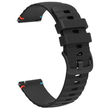 Samsung Galaxy Watch3 45mm universal 22mm Silicone Watch Strap - Black