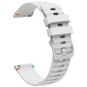 Samsung Galaxy Watch7 Universal 20mm Silicone Watch Strap - White