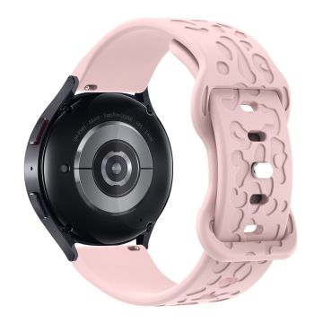 KALEBOL 22mm Silicone Strap for Huawei Watch 4 / 4 Pro / GT 4 46mm Leopard Texture Watch Band - Pink