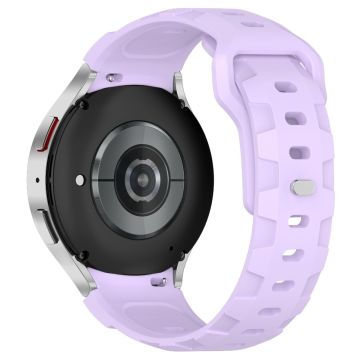 KALEBOL Silicone Band for Samsung Galaxy Watch7 44mm / 40mm Adjustable Watch Strap - Purple