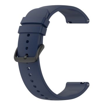 KALEBOL 20mm Silicone Strap for Huawei Watch GT 3 42mm / GT 3 Pro 43mm Round End Watch Band - Midnight Blue