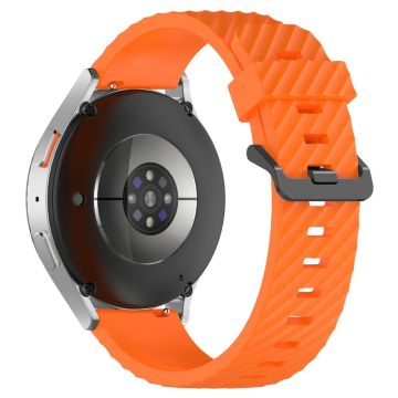 KALEBOL 22mm Silicone Band for Huawei Watch 4 / 4 Pro / GT 4 46mm Tire Pattern Watch Strap - Orange