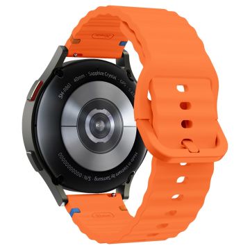 20mm Silicone Band Garminactive 5 / Garmin vivoactive 5 / Venu Sq Wave Design Watch Strap - Orange