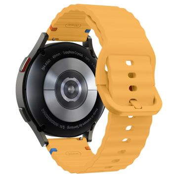 20mm Silicone Band Garminactive 5 / Garmin vivoactive 5 / Venu Sq Wave Design Watch Strap - Yellow