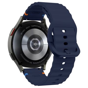 20mm Silicone Band Garminactive 5 / Garmin vivoactive 5 / Venu Sq Wave Design Watch Strap - Midnight Blue