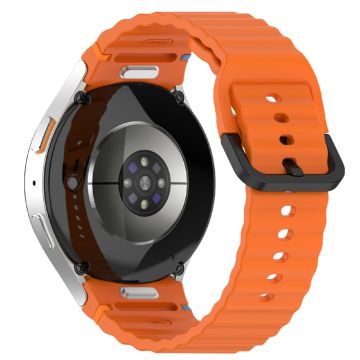 Samsung Galaxy Watch7 44mm / 40mm / Watch FE 40mm / Watch6 40mm / 44mm Replacement Band Silicone Watch Strap - Orange