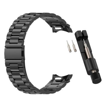 Watch Band Samsung Galaxy Watch7 / Watch6 / Watch5 / Watch4 / Watch FE Stainless Steel Watch Strap with Removal Tool - Black