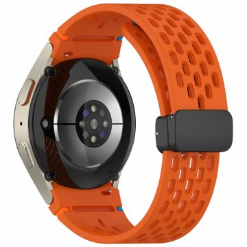 Silicone Watch Band Samsung Galaxy Watch7 / Watch6 / Watch6 Classic / Watch 5 / Watch 5 Pro / Watch4 / Watch4 Classic / Watch FE Breathable Sport Strap - Orange