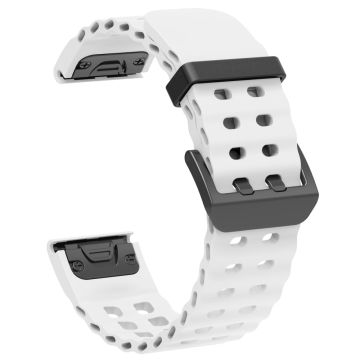 26mm Silicone Strap Garmin Fenix 8 51mm / Enduro 3 / Instinct 2X Multiple Holes Watchband - White