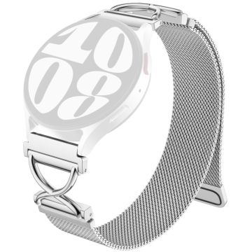 Garmin D2 Air X10 / Bounce Watch Band Magnetic Stainless Steel Milanese Strap with X-Shaped Connector - Silver