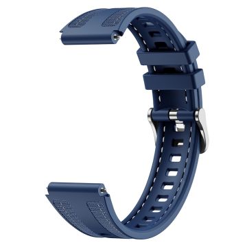 KALEBOL 18mm Silicone Watch Strap Huawei Watch GT 5 41mm / GT 4 41mm / Garmin Venu 3S Wrist Band - Dark Blue