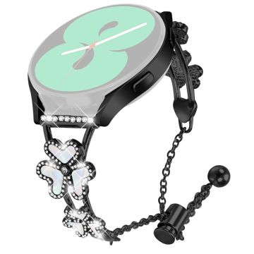 Metal Band Heart Clover Decor Garmin D2 Air X10 / Bounce Watch Bracelet Replacement - Black
