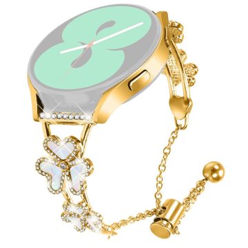 Metal Band Heart Clover Decor Garmin D2 Air X10 / Bounce Watch Bracelet Replacement - Gold