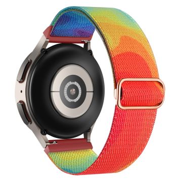 Patterned Nylon Watch Band for Coros Apex Pro / Apex 46mm - Colorful Fluid Design