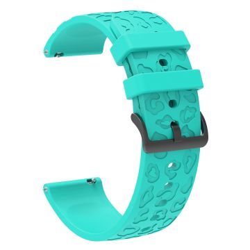 Samsung Gear S2 Classic / GarminMove Style / Huawei Watch GT 2 42mm Silicone Strap 20mm Laser Carving Watchband - Mint Green