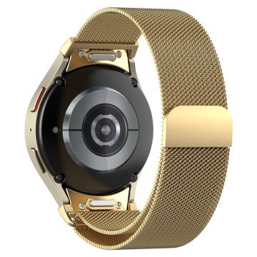 Samsung Galaxy Watch Universal 20mm Quick Release Strap Stainless Steel Watch Band - Gold