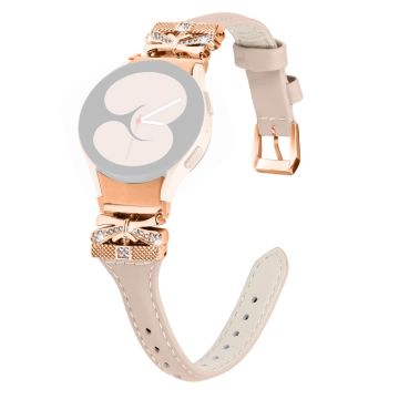 Rose Gold Buckle Strap Samsung Galaxy Watch6 40mm / 44mm / Watch6 Classic 43mm / 47mm Watch Band - Apricot