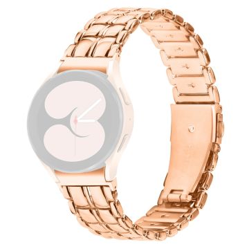 Samsung Galaxy Watch 5 Active / Watch 5 / Watch4 Buckle Closure Metal Smart Watch Replacement Strap - Rose Gold