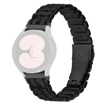 Samsung Galaxy Watch 5 Active / Watch 5 / Watch4 Buckle Closure Metal Smart Watch Replacement Strap - Black