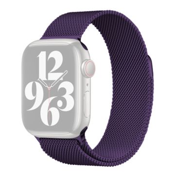 KALEBOL KLB-ML-001 Apple Watch Series 41mm / 40mm / 38mm Milanese Metal Watch Band - Purple