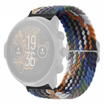 Suunto Spartan Sport Wrist HR Baro / Suunto 7 Watch Strap 24mm Braided Nylon Band - Denim